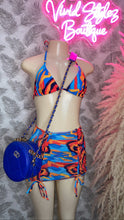 Load image into Gallery viewer, Blue combo 3 Piece bikini set
