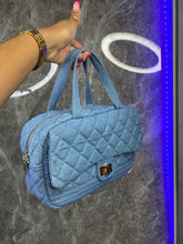 Load image into Gallery viewer, Quilted denim bag
