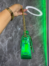 Load image into Gallery viewer, Mirror Metallic Chain handle bag
