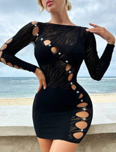 Load image into Gallery viewer, Cut out Rhinestone detail bodycon dress
