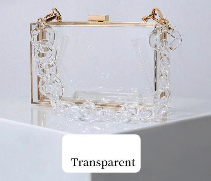 Acrylic Clear Box Clutch