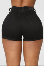 Load image into Gallery viewer, Ariana High Rise Shorts (Black)
